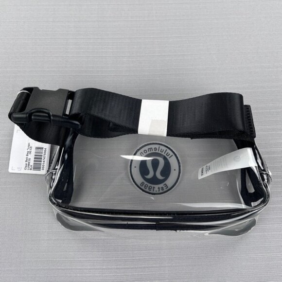 NEW Lululemon Everywhere Belt Bag 1L Clear/Black *LOGO - Concert Sporting Events - Picture 4 of 10